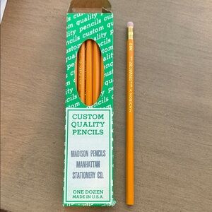 Madison Custom Quality Orange Pencils
